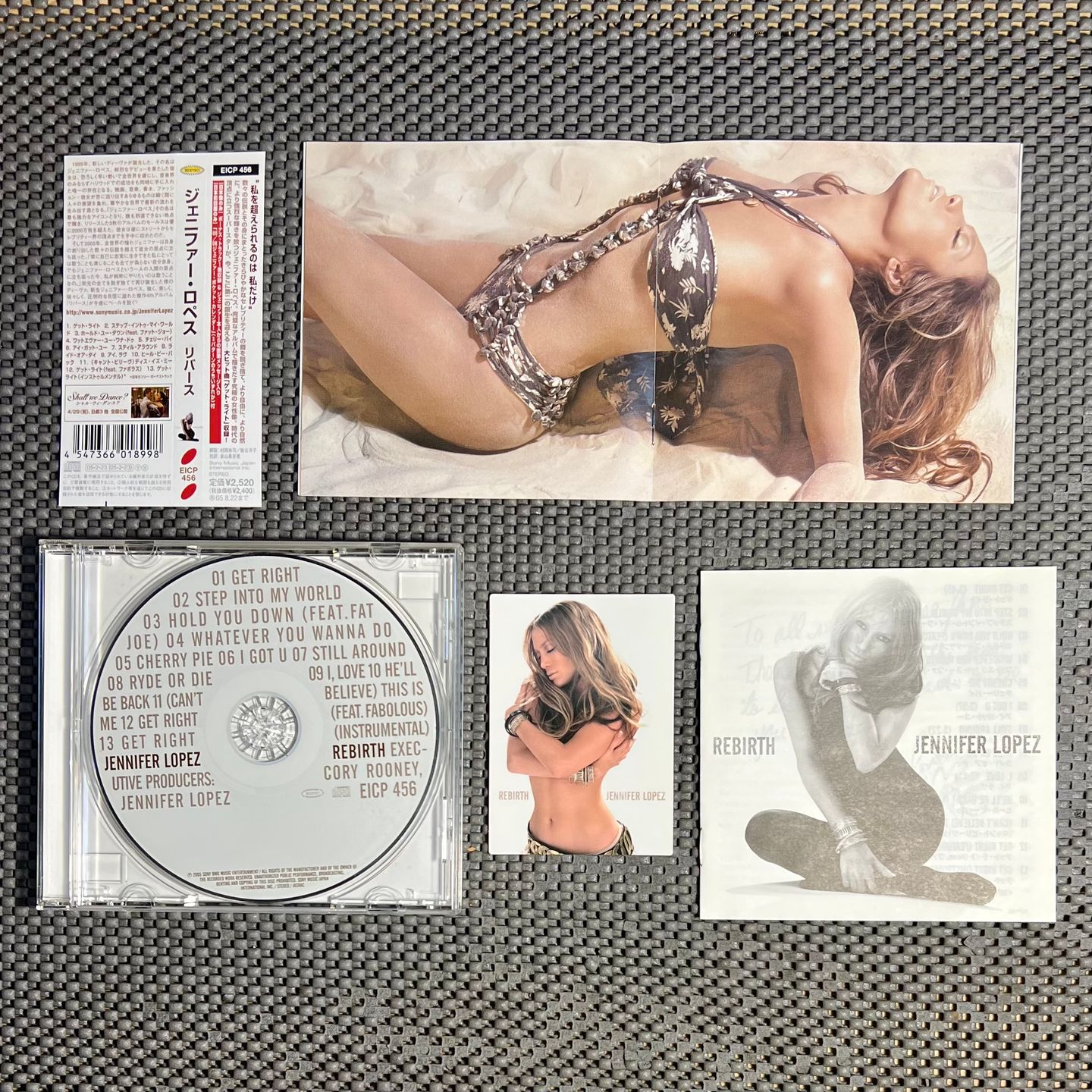 Jennifer Lopez - Rebirth [CD - 1st Japan Ed. - 2005 - Epic EICP 456 - NM/Mint with Obi, Insert & Calendar] RnB | Epic (EICP 456) - 3