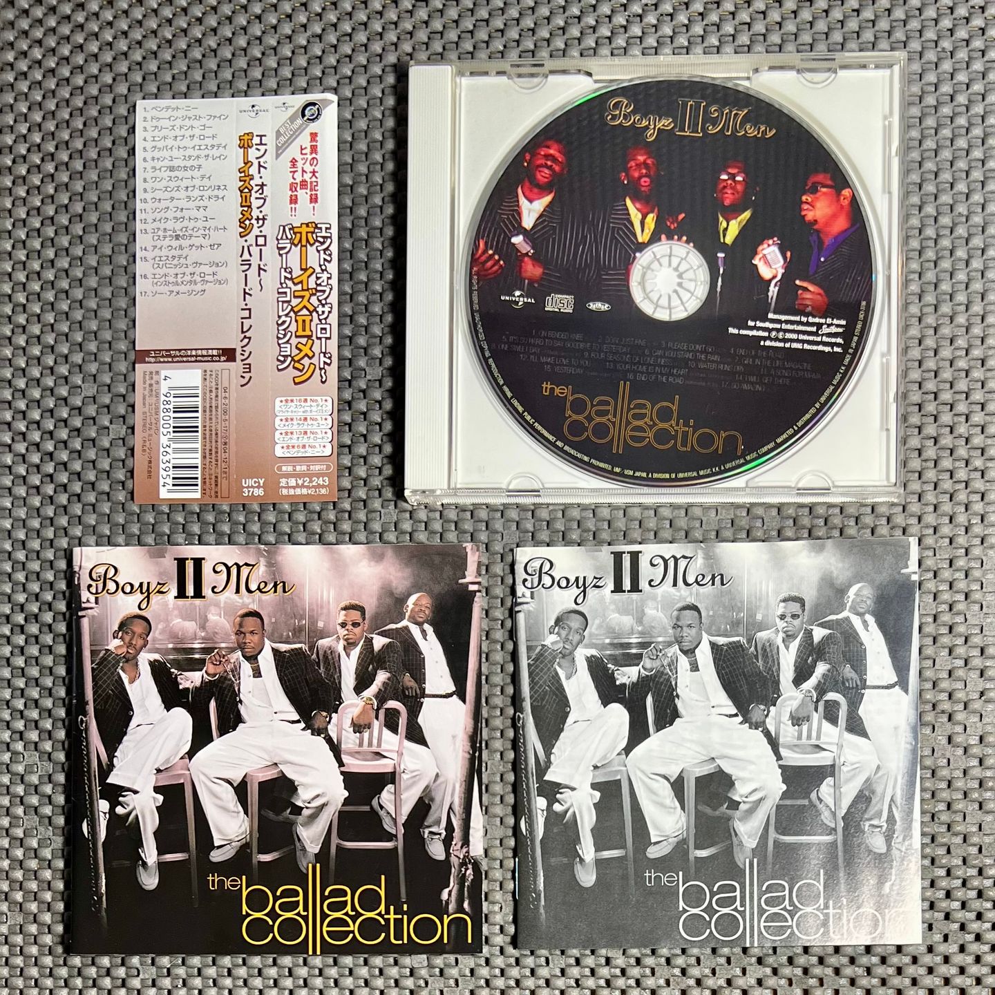 Boyz II Men - The Ballad Collection [CD - Japan Ed. Reissue 2004 - UICY-3786 - Mint with Obi & Insert] RnB | Universal (UICY-3786) - 3