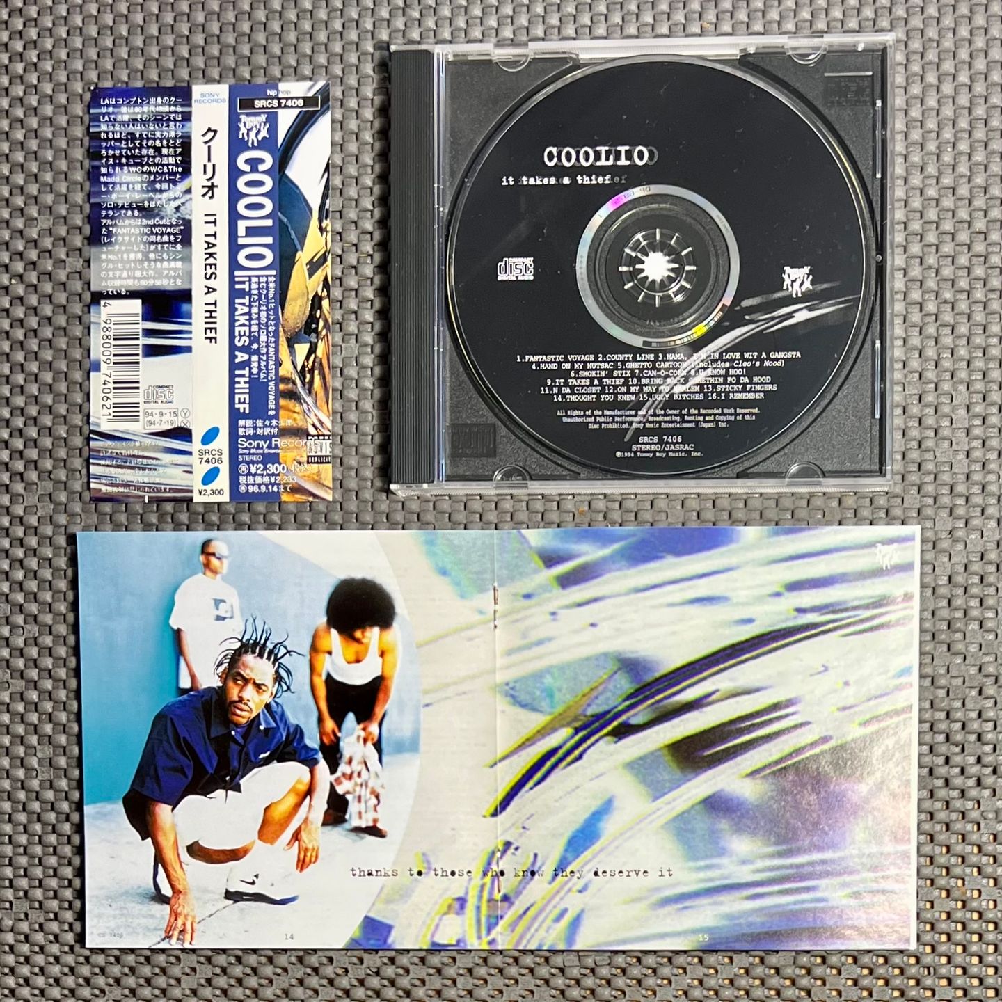 Coolio - It Takes A Thief [CD - 1st Japan Press 1994 - SRCS 7406 - Mint with Obi] Gangsta Rap | Tommy Boy (SRCS 7406) - 3