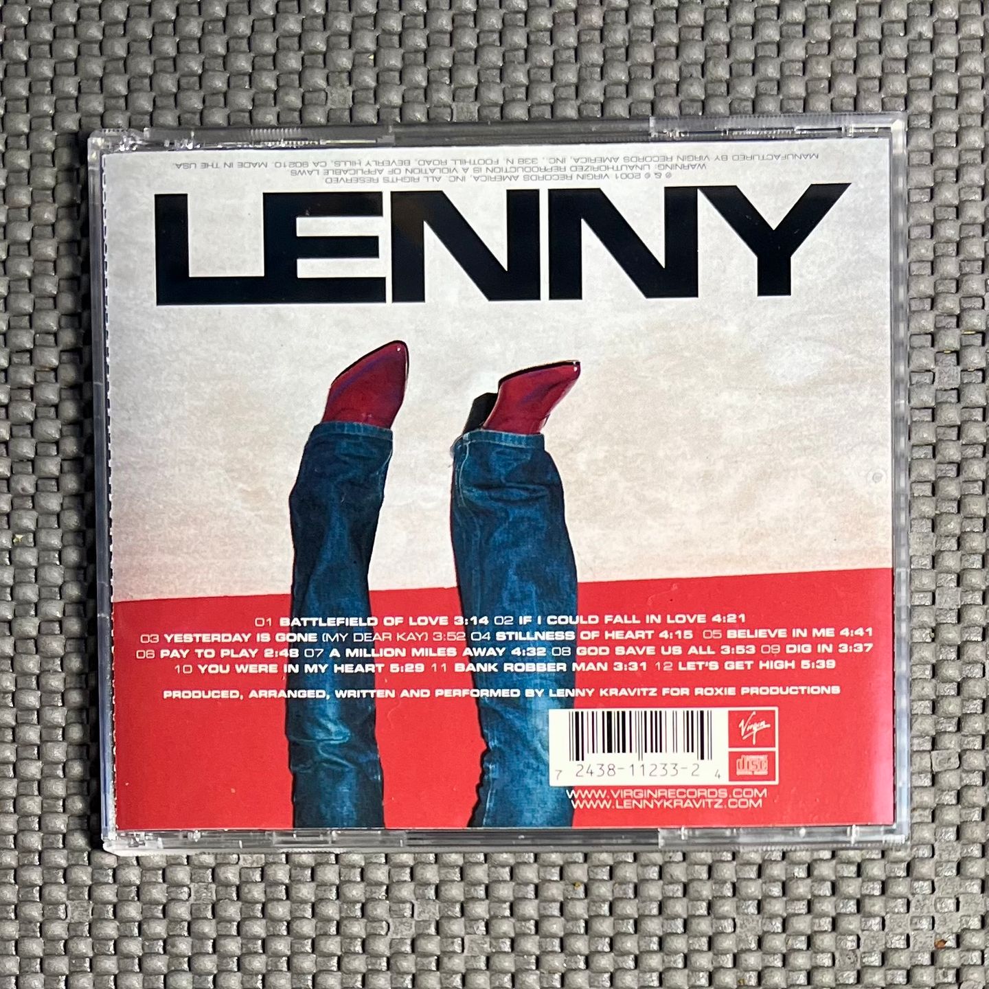 Lenny Kravitz - Lenny [CD - 1st US Ed. 2001 - NM/NM] Rock | Virgin (7243 8 11233 2 4) - 2