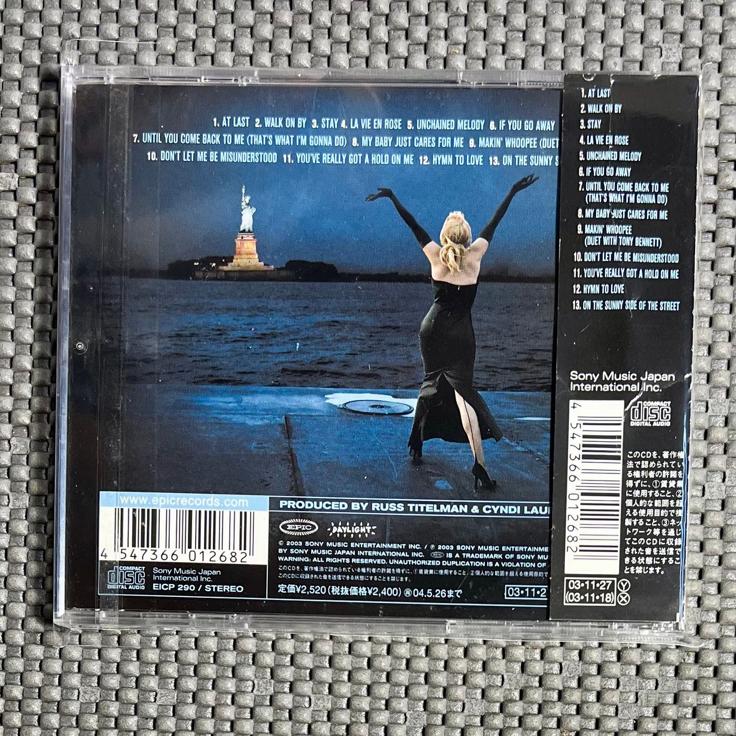 Cyndi Lauper - At Last [CD - 1st Japan Ed. 2003 - Epic EICP-290 - VG+/EX with Obi & Insert] Pop | Epic (EICP-290) - 2