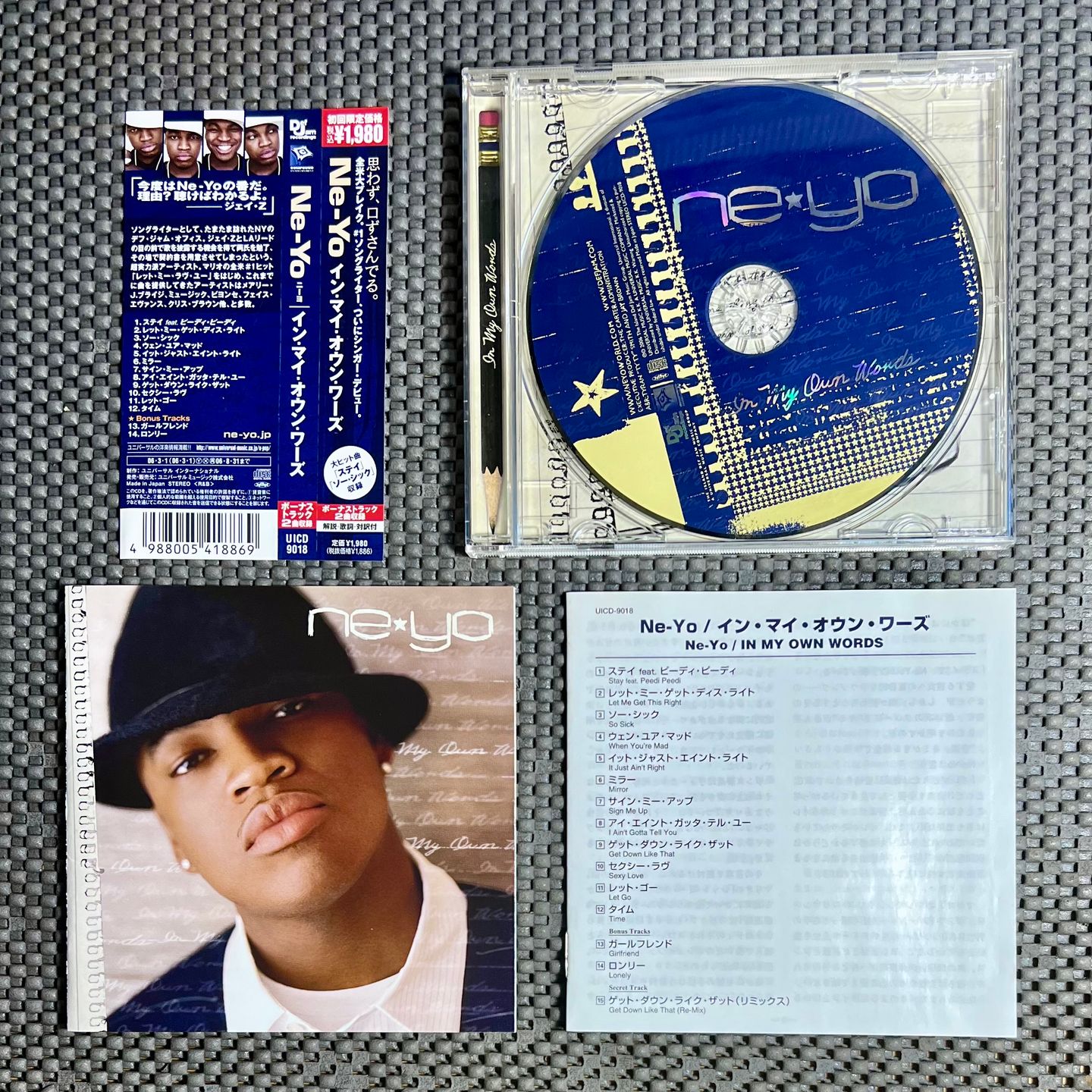Ne-Yo - In My Own Words [CD - 1st Japan Ed. 2006 - Def Jam UICD-9018 - NM/NM with Obi & insert] R&B | Def Jam Recordings (UICD-9018) - 3