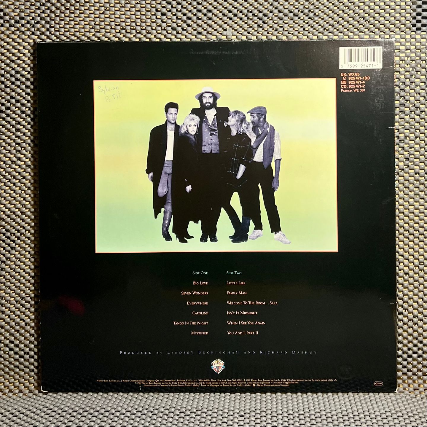 Fleetwood Mac - Tango In The Night [Vinyl, LP, Album, Repress, Lyntone Pressing - Warner Bros WX 65 - EU 1988 - EX/EX with OIS] | Warner Bros. Records (WX 65) - 3