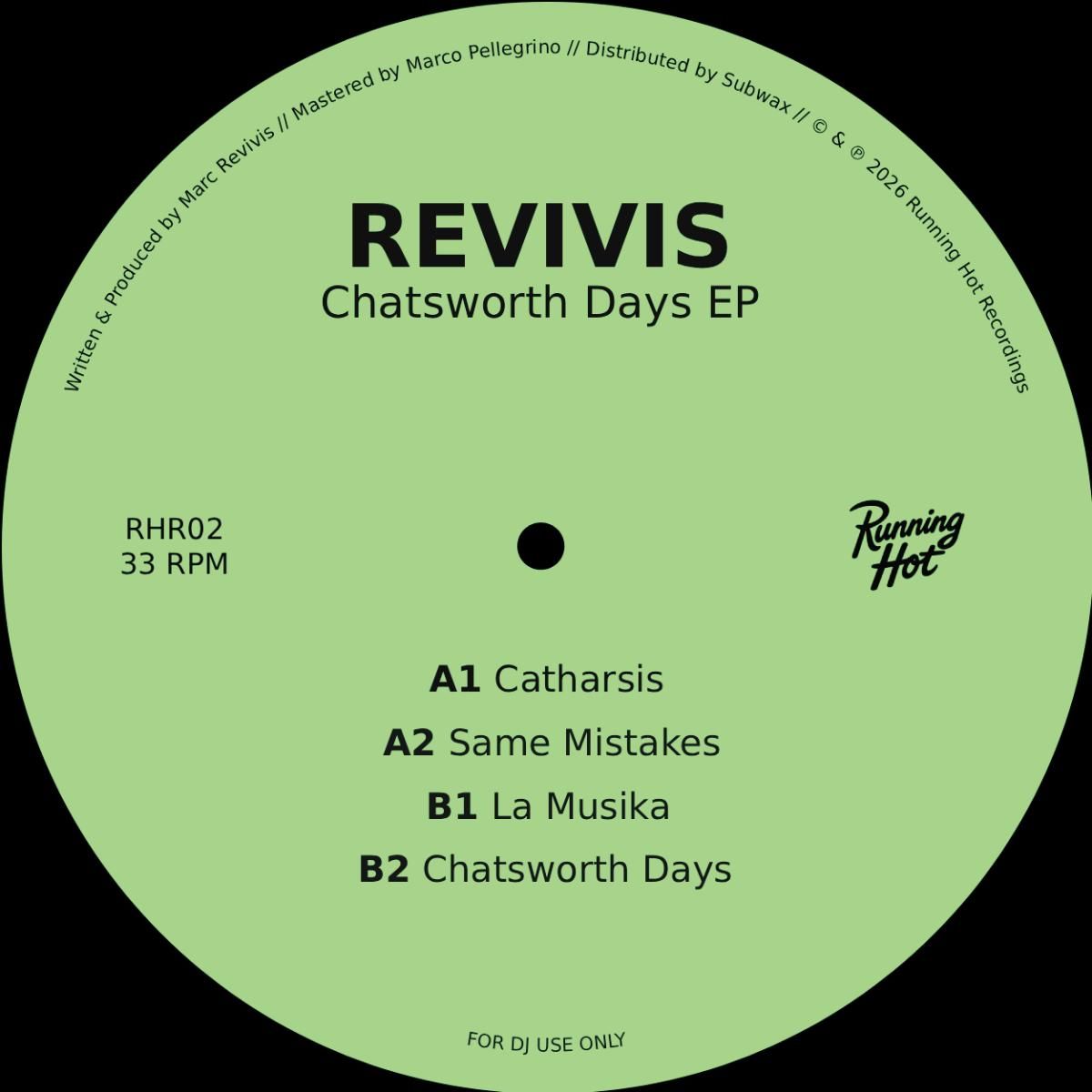 Revivis - Chatsworth Days EP | Running Hot Recordings (RHR02) Revivis - Chatsworth Days EP | Running Hot Recordings (RHR02)