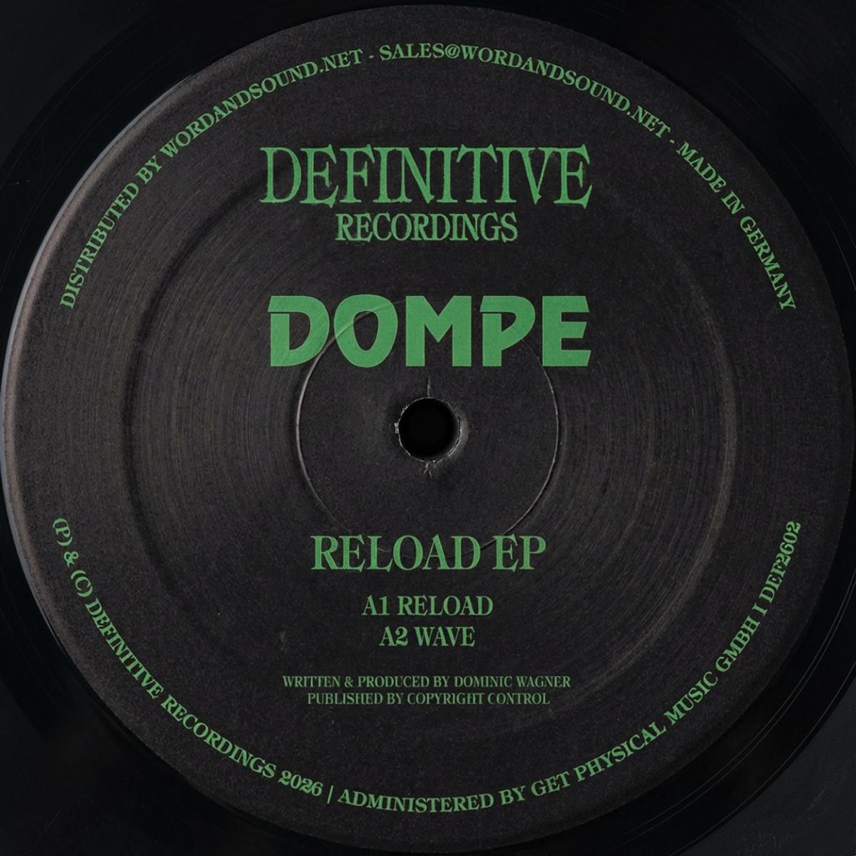 Dompe - Reload EP | Definitive Recordings (DEF2602)
