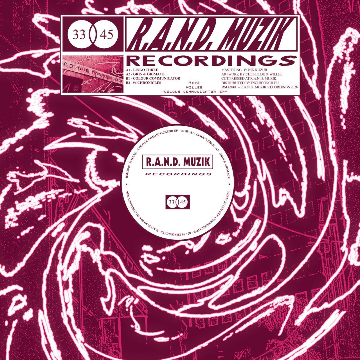 Willee - Colour Communicator EP | R.A.N.D. Muzik Recordings (RM12040)