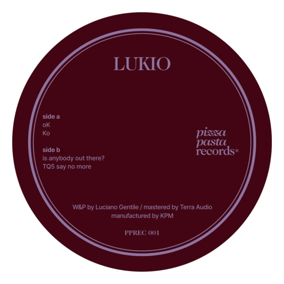Lukio - Pizza Pasta 001 | Pizza Pasta Records (PPREC001) - main