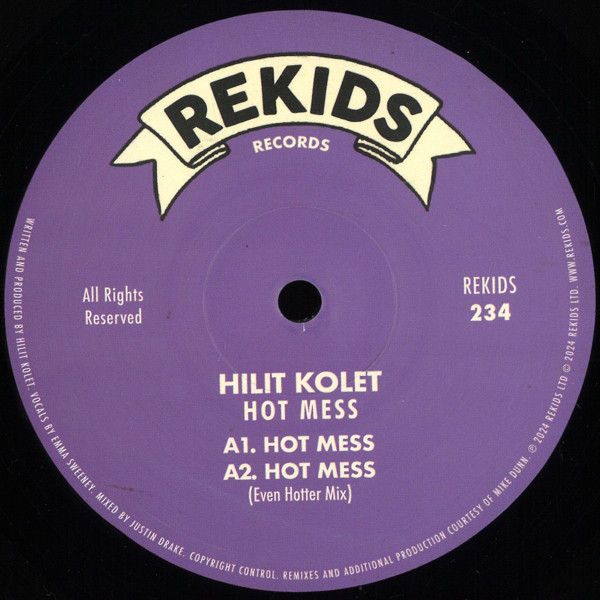 Hilit Kolet - Hot Mess | Rekids (REKIDS234) Hilit Kolet - Hot Mess | Rekids (REKIDS234)