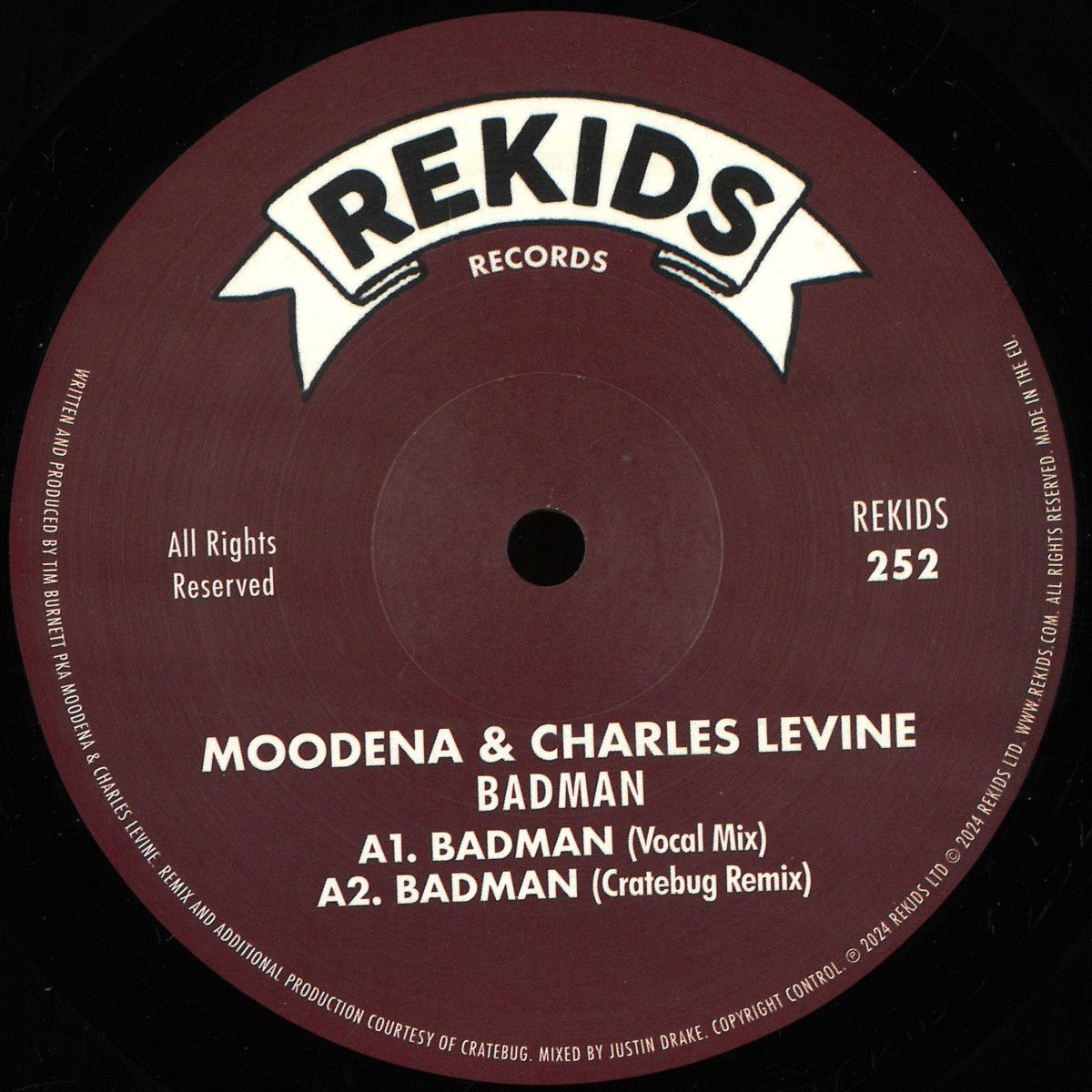Moodena & Charles Levine - Badman | Rekids (REKIDS252) Moodena & Charles Levine - Badman | Rekids (REKIDS252)
