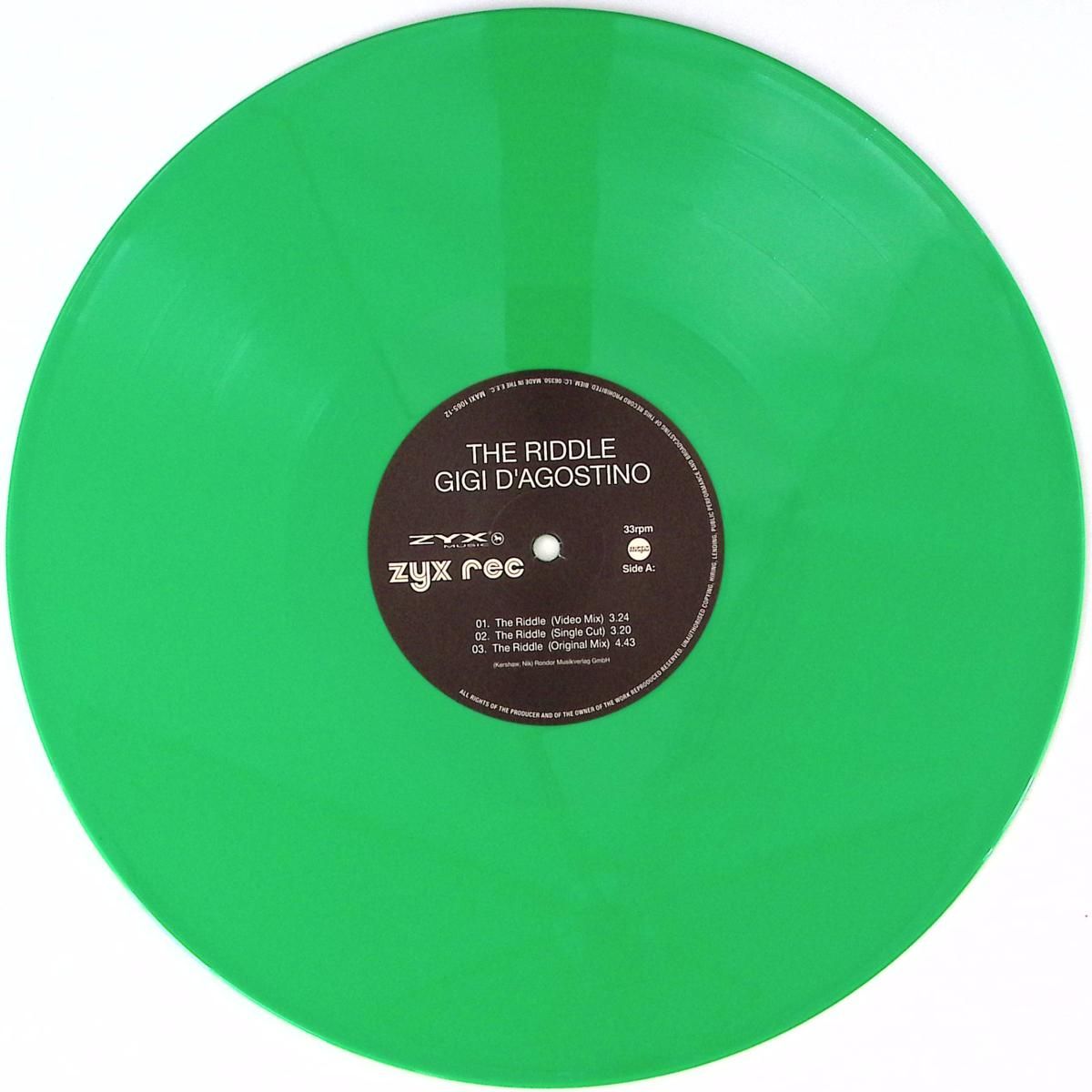 Gigi D'AGOSTINO - The Riddle EP | Zyx Music (MAXI1065-12)