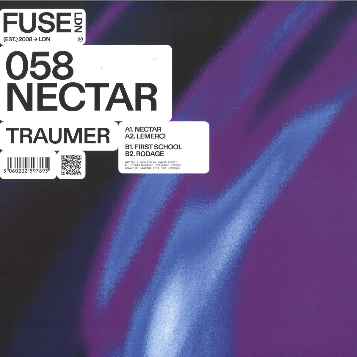 Traumer - Nectar EP | Fuse London (FUSE058) Traumer - Nectar EP | Fuse London (FUSE058)