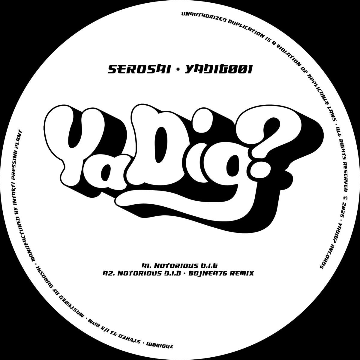 Serosai - Yadig001 | Yadig? Records (YADIG001) Serosai - Yadig001 | Yadig? Records (YADIG001)