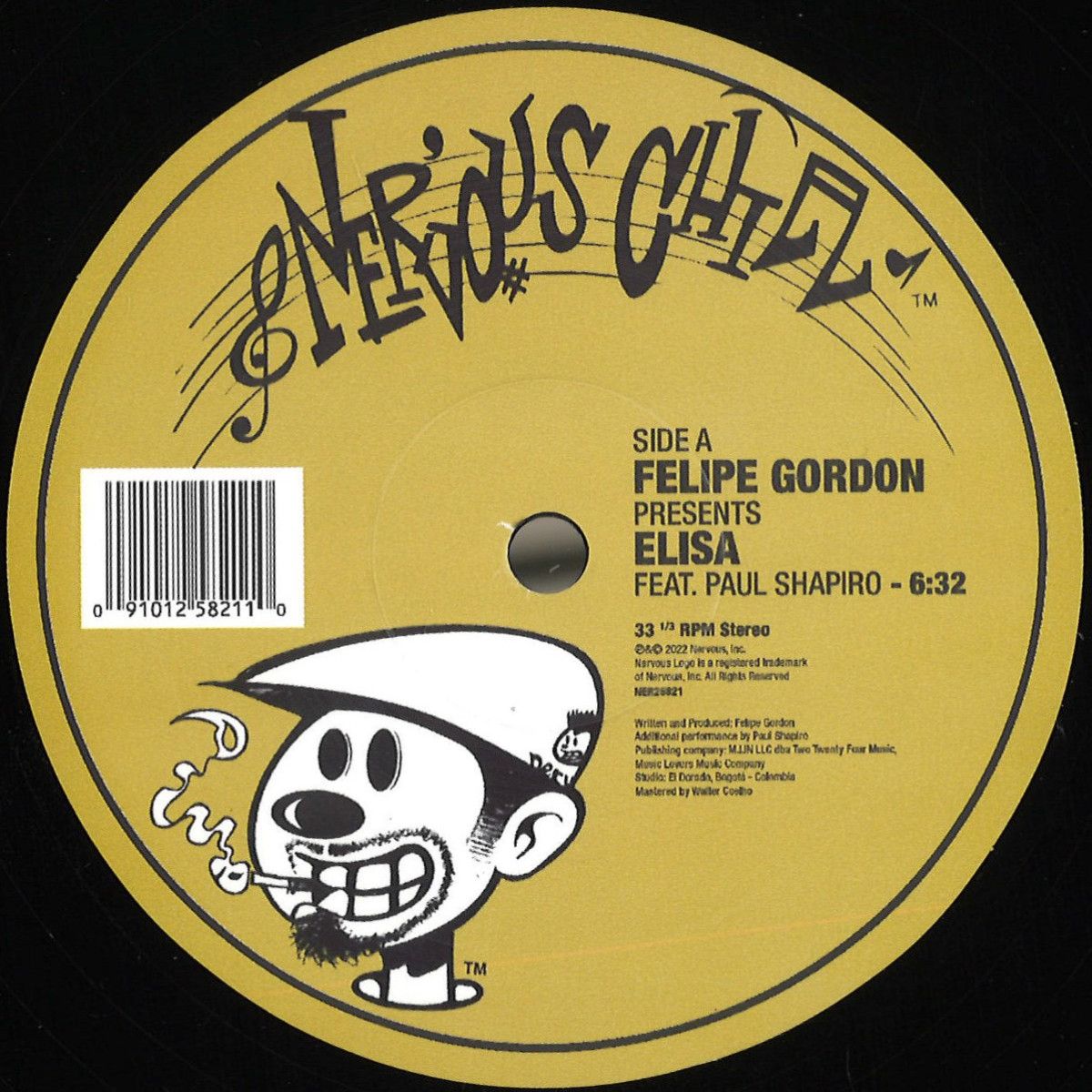 Felipe Gordon  &  Paul Shapiro - Elisa / Resonant Memories | Nervous Records (NER25821)