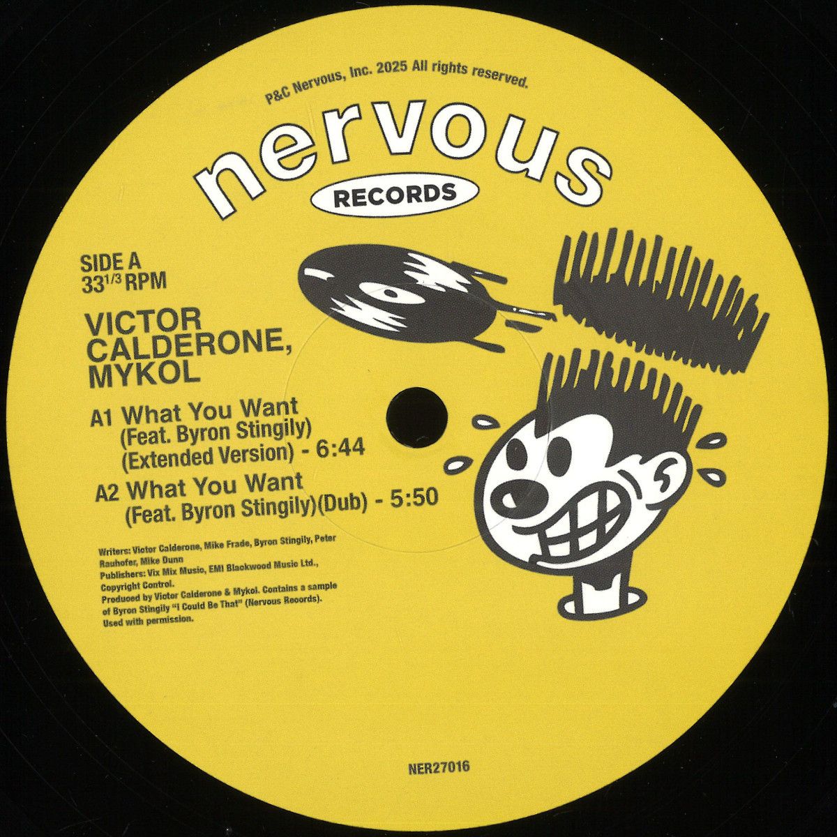 Victor Calderone & Mykol - What You Want | Nervous Records (NER27016) Victor Calderone & Mykol - What You Want | Nervous Records (NER27016)