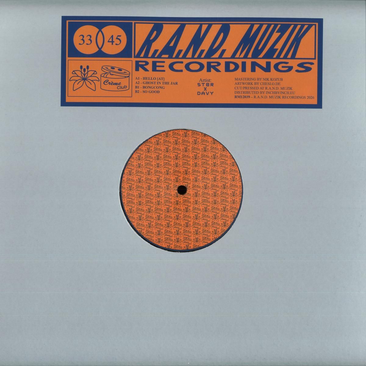 stbr  &  Davy - RM12039 | R.A.N.D. Muzik Recordings (RM12039)