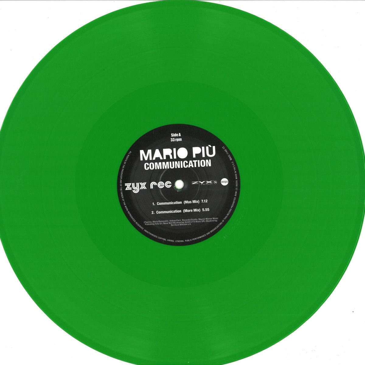 Mario Piu - Communication | Zyx Music (MAXI1148-12) Mario Piu - Communication | Zyx Music (MAXI1148-12)