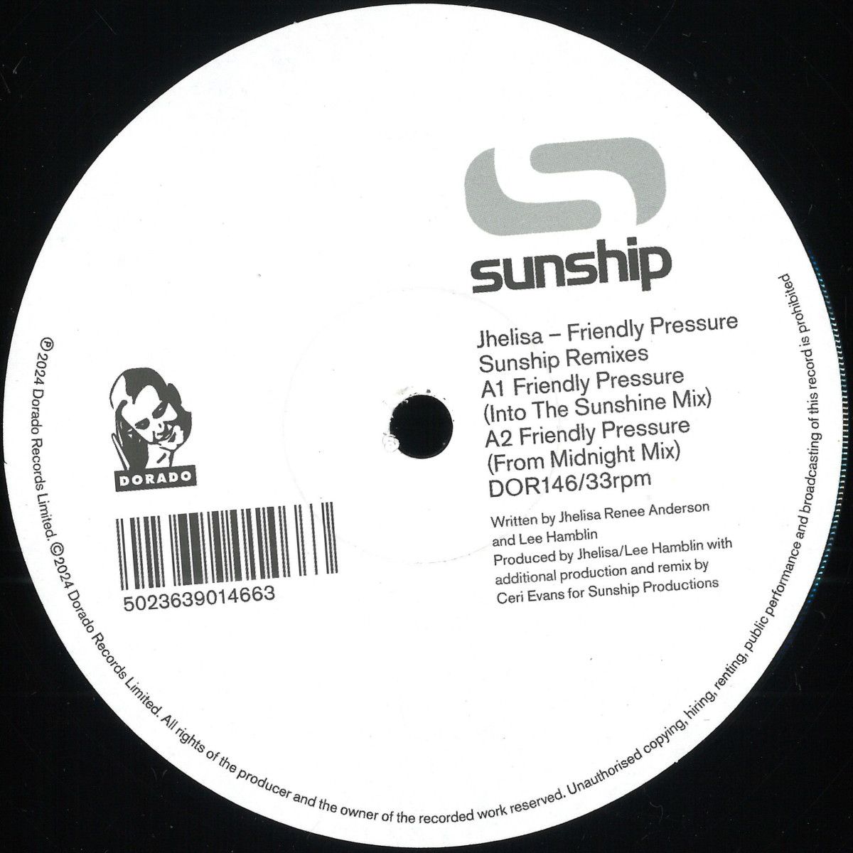 Jhelisa - Friendly Pressure | Dorado Records Ltd. (DOR146) Jhelisa - Friendly Pressure | Dorado Records Ltd. (DOR146)