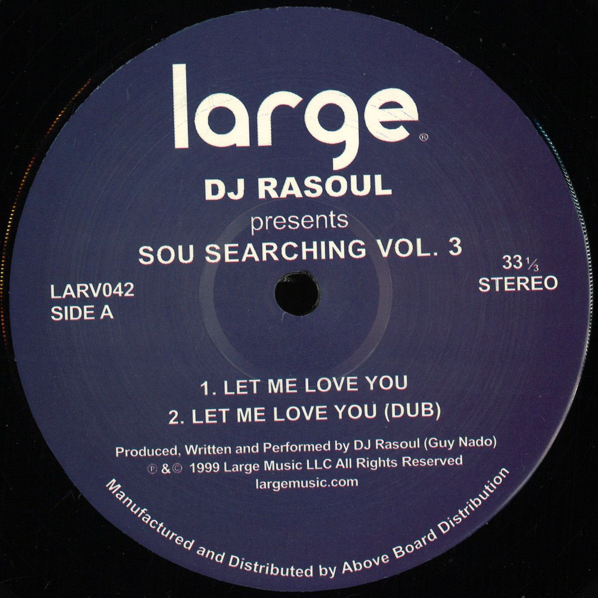 Dj Rasoul - Soul Searching Vol. 3 | Large (LARV042) Dj Rasoul - Soul Searching Vol. 3 | Large (LARV042)