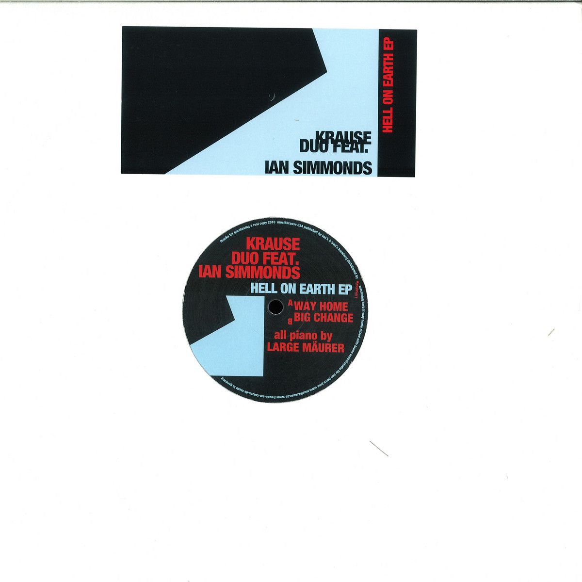Krause Duo & Ian Simmonds - Hell On Earth Ep | Musik Krause (MKRAUSE34) Krause Duo & Ian Simmonds - Hell On Earth Ep | Musik Krause (MKRAUSE34)