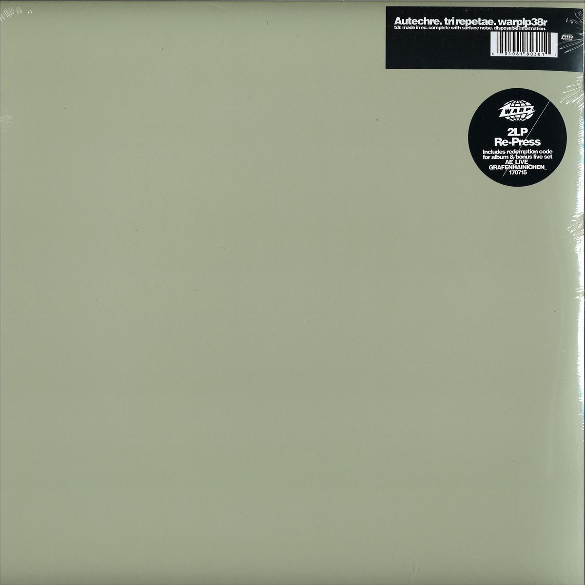 Autechre - Tri Repetae LP 2x12" | WARP (WARPLP38R)