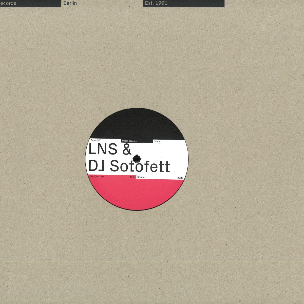 Lns & Dj Sotofett - Globus Trax | Tresor (TRESOR375) Lns & Dj Sotofett - Globus Trax | Tresor (TRESOR375)