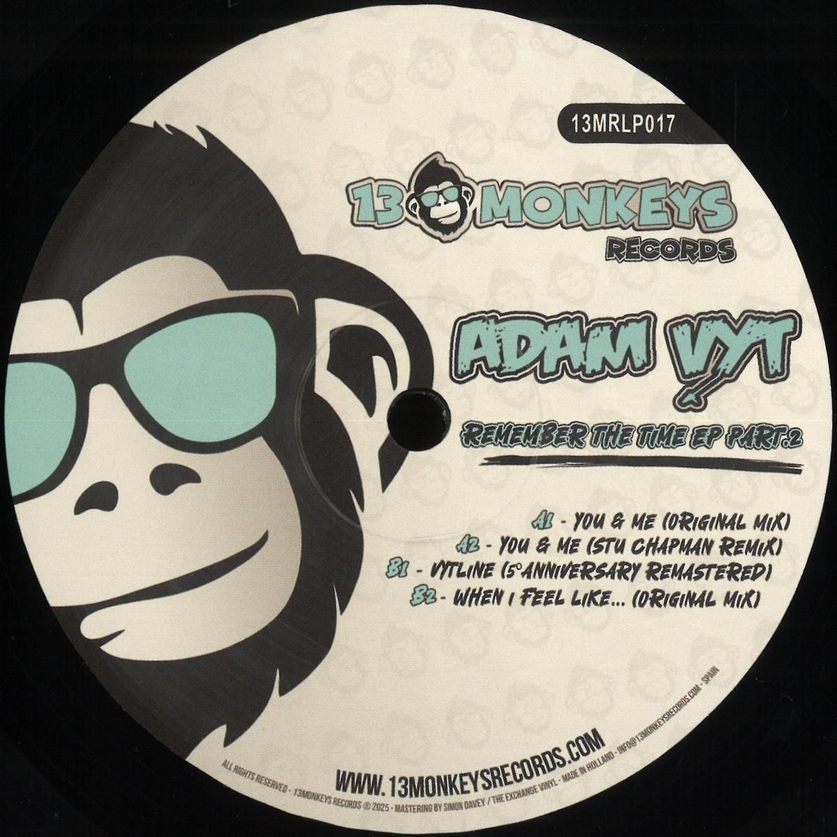 Adam Vyt - Remember The Time EP | 13 Monkeys Records (13MRLP017)
