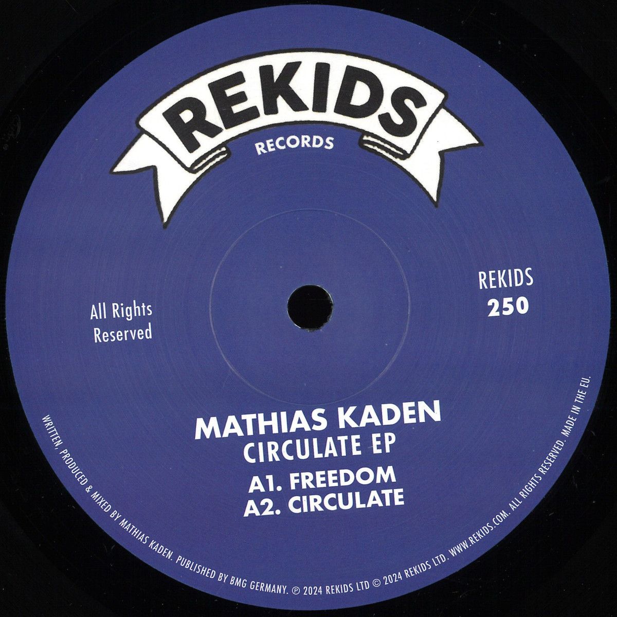 Mathias Kaden - Circulate EP | Rekids (REKIDS250) Mathias Kaden - Circulate EP | Rekids (REKIDS250)