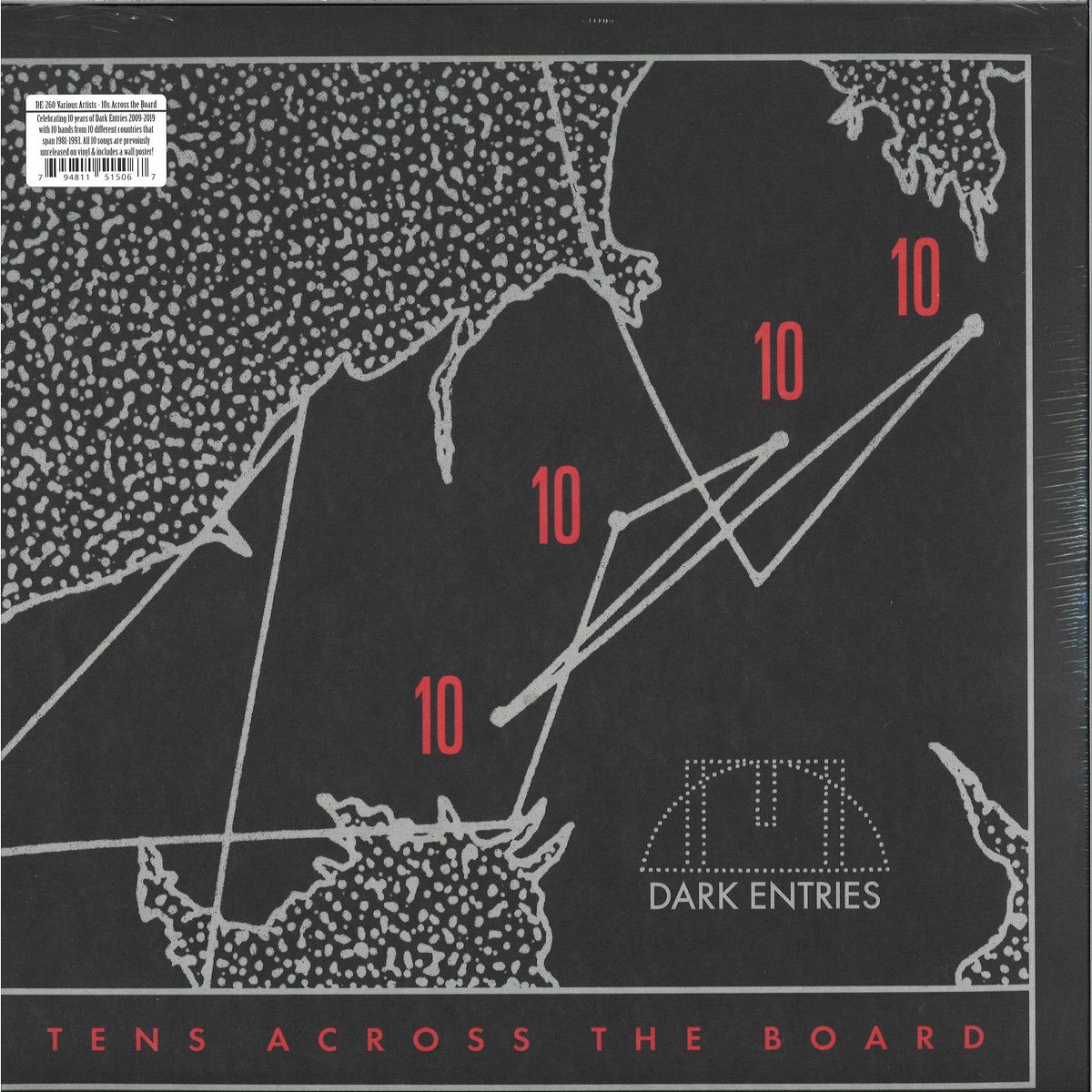 Various - Tens Across the Board | Dark Entries (DE260) Various - Tens Across the Board | Dark Entries (DE260)