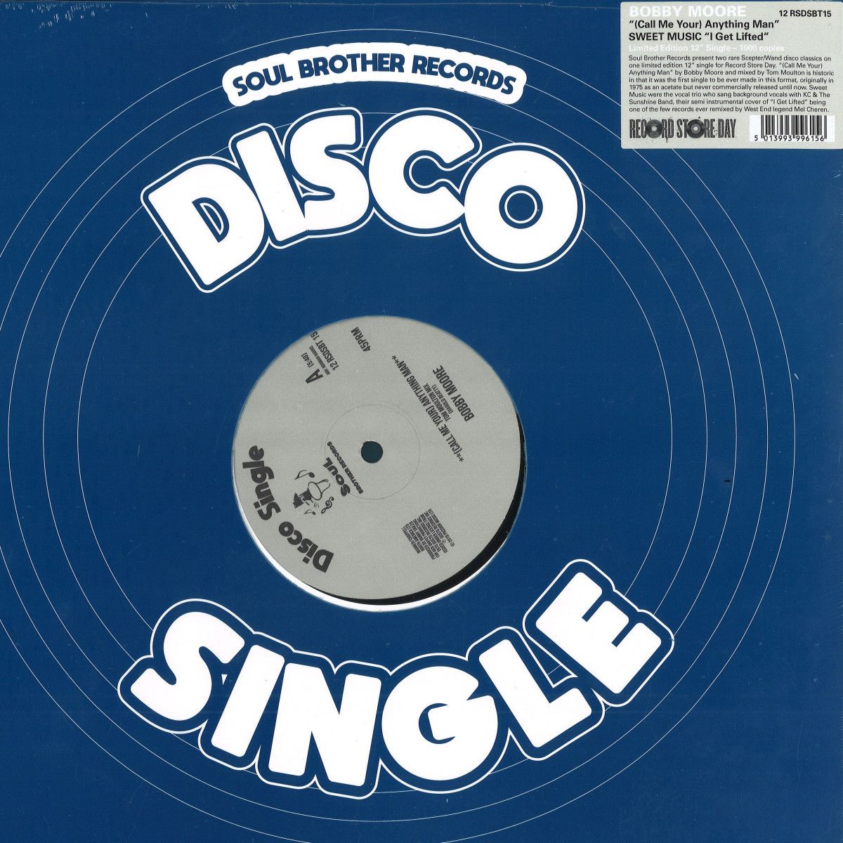 Bobby Moore & Sweet Music - (Call Me You) Anything Man/ I Get Lifted | Soul Brother Records (12RSDSBT15) Bobby Moore & Sweet Music - (Call Me You) Anything Man/ I Get Lifted | Soul Brother Records (12RSDSBT15)
