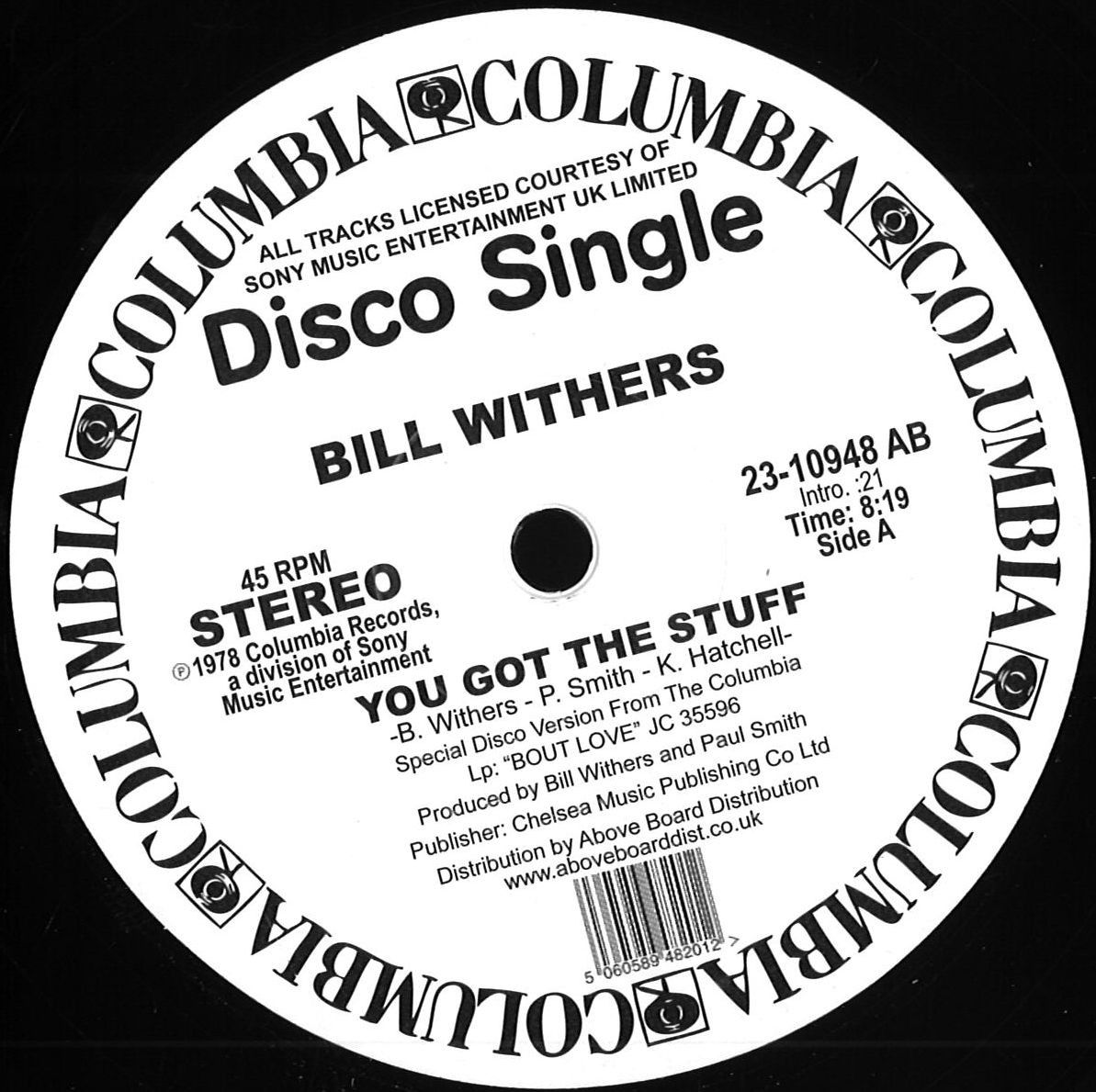Bill Withers - YOU GOT THE STUFF | Columbia (23-10948AB)