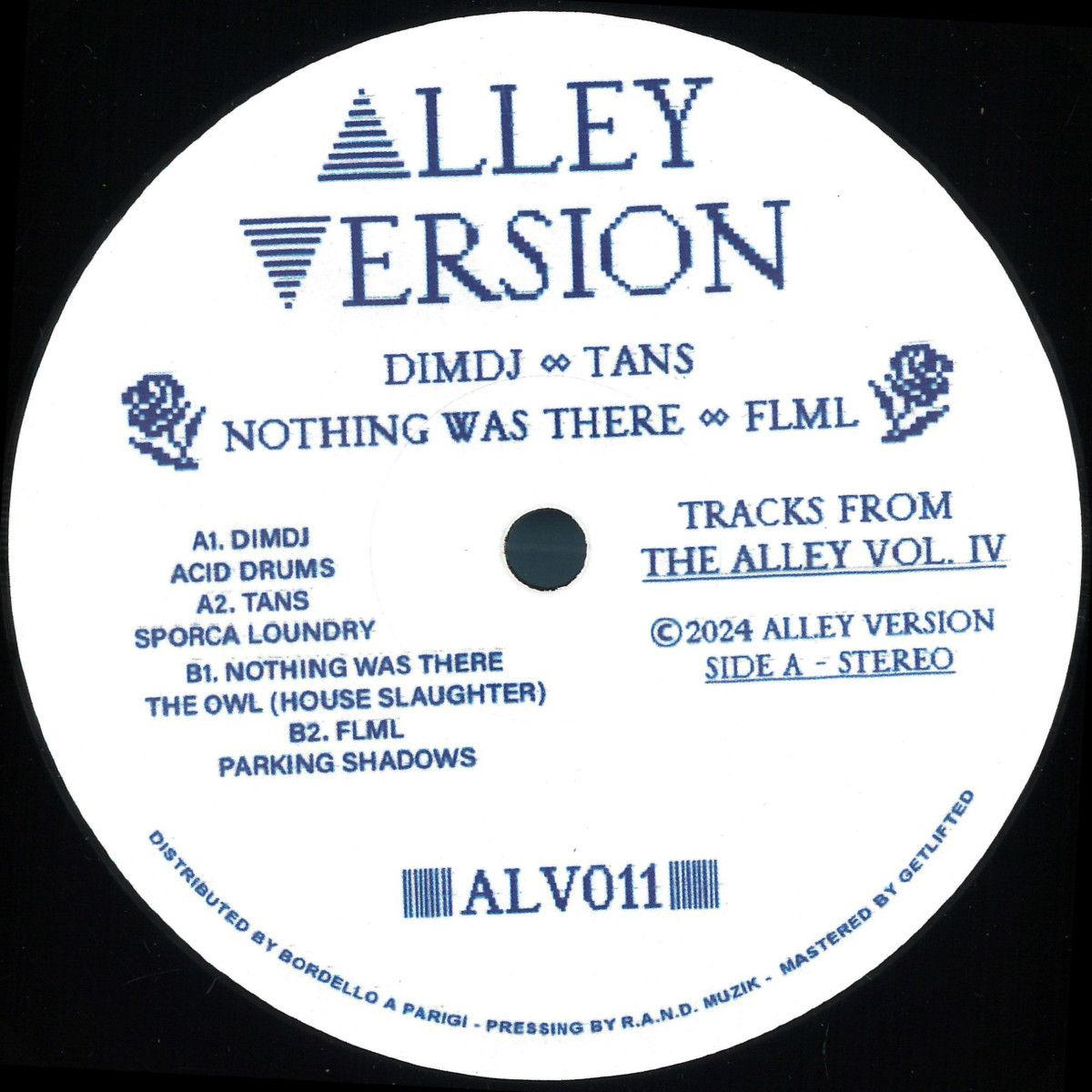 Various - Tracks From The Alley Vol. IV | Alley Version (ALV011) Various - Tracks From The Alley Vol. IV | Alley Version (ALV011)