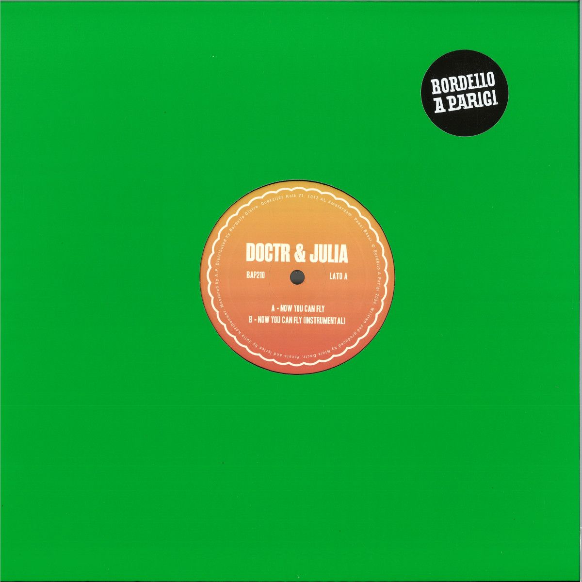 Doctr & Julia - NOW YOU CAN FLY | Bordello A Parigi (BAP210) Doctr & Julia - NOW YOU CAN FLY | Bordello A Parigi (BAP210)