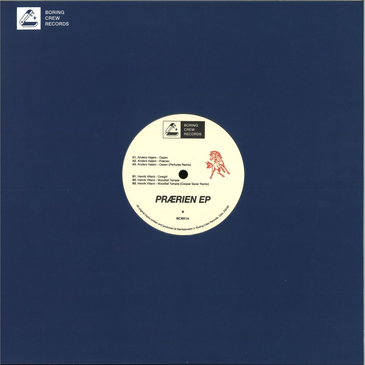 Anders Hajem & Henrik Villard - Prærien | Boring Crew Records (BCR01) Anders Hajem & Henrik Villard - Prærien | Boring Crew Records (BCR01)