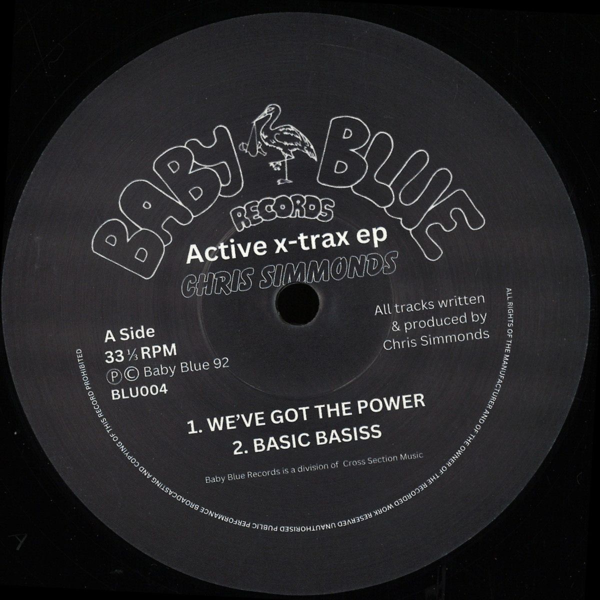 Chris Simmonds - Active X-Trax EP | Baby Blue Records (BLU004) - main