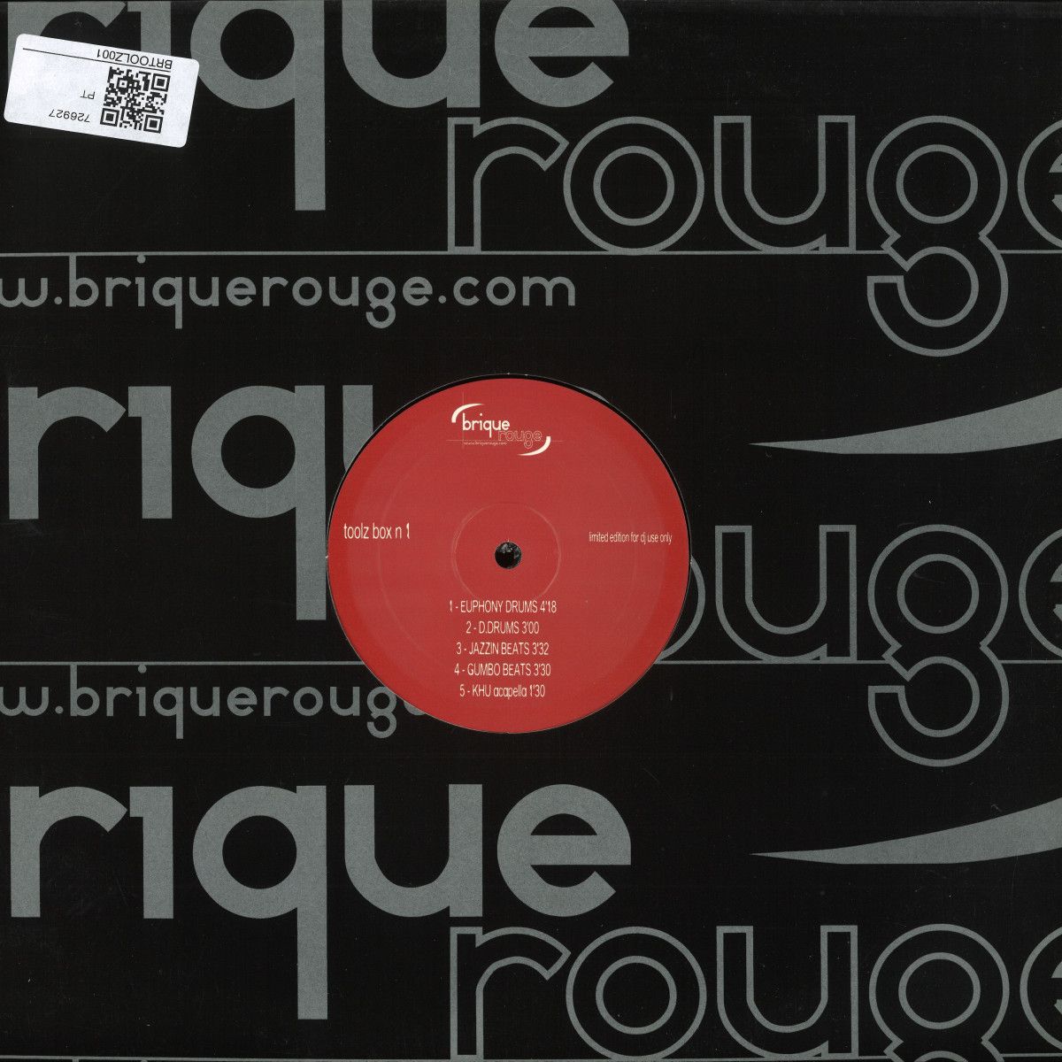 Brique Rouge - Toolz Box 1 | Brique Rouge Trax (BRTOOLZ001)