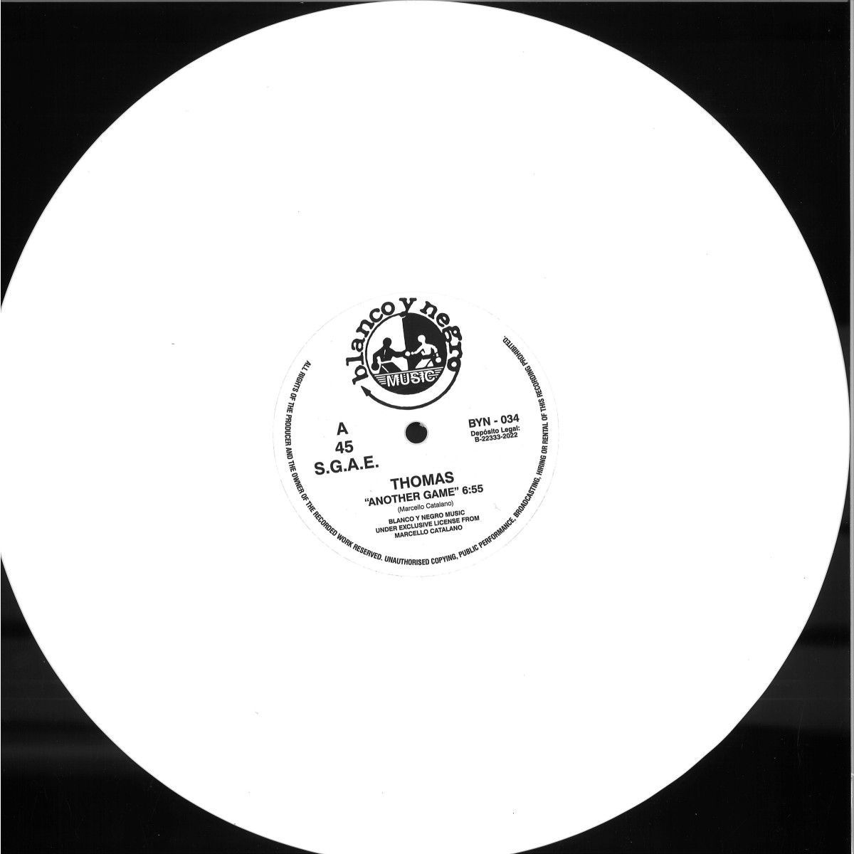 Thomas - Another Game / You Take Me Up | Blanco Y Negro (BYN034 COLOR)