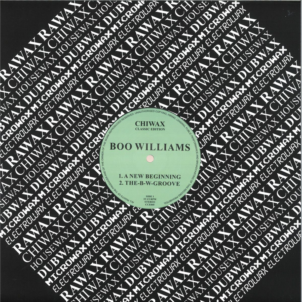 Boo Williams - A New Beginning | Chiwax (CCE045)