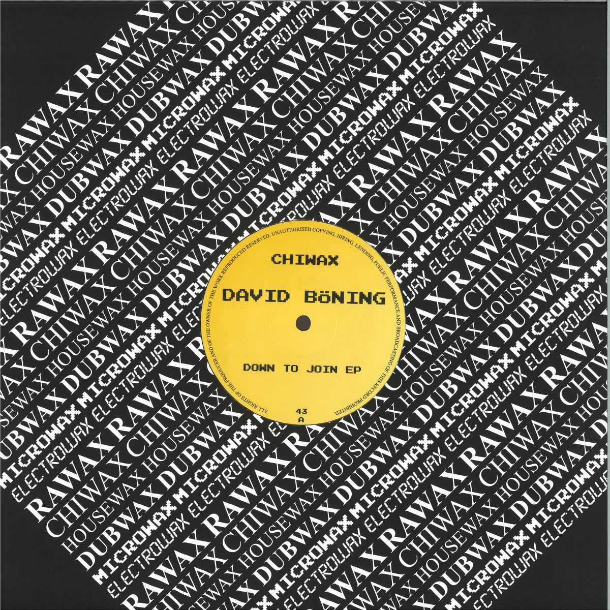 David Böning - Down To Join EP | Chiwax (CHIWAX043) David Böning - Down To Join EP | Chiwax (CHIWAX043)