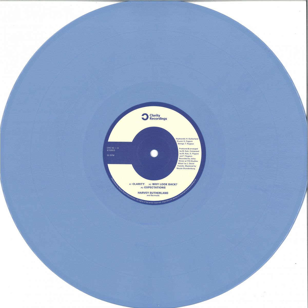 Harvey Sutherland & Bermuda - Expectations Lp | CLARITY RECORDINGS (CRC02BLUE) Harvey Sutherland & Bermuda - Expectations Lp | CLARITY RECORDINGS (CRC02BLUE)
