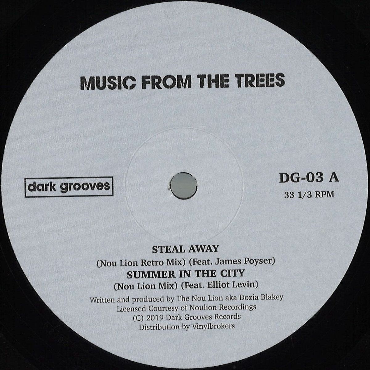 Music From The Trees - Steal Away | Dark Grooves Records (DG-03)