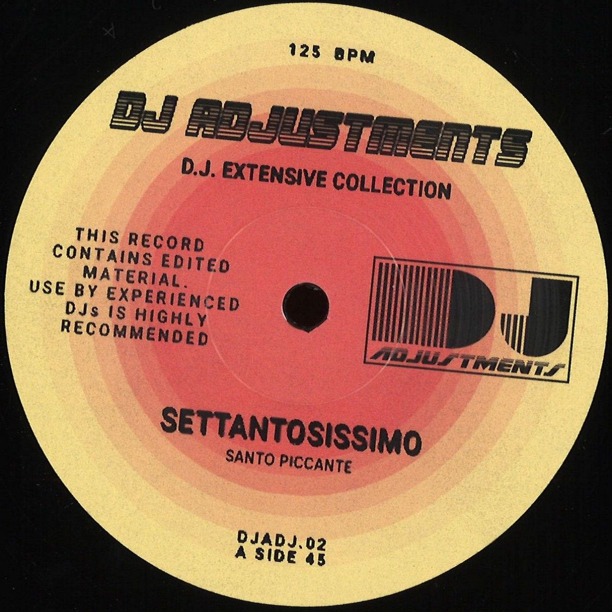 Santo Piccante - DJ ADJUSTMENTS #2 | DJ ADJUSTMENTS (DJADJ.02)