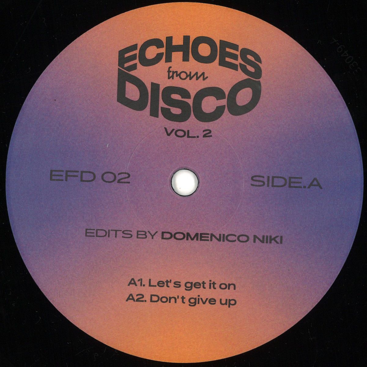 UNKNOWN ARTIST - ECHOES FROM DISCO VOL. 2 EP | Echoes From Disco (EFD02)
