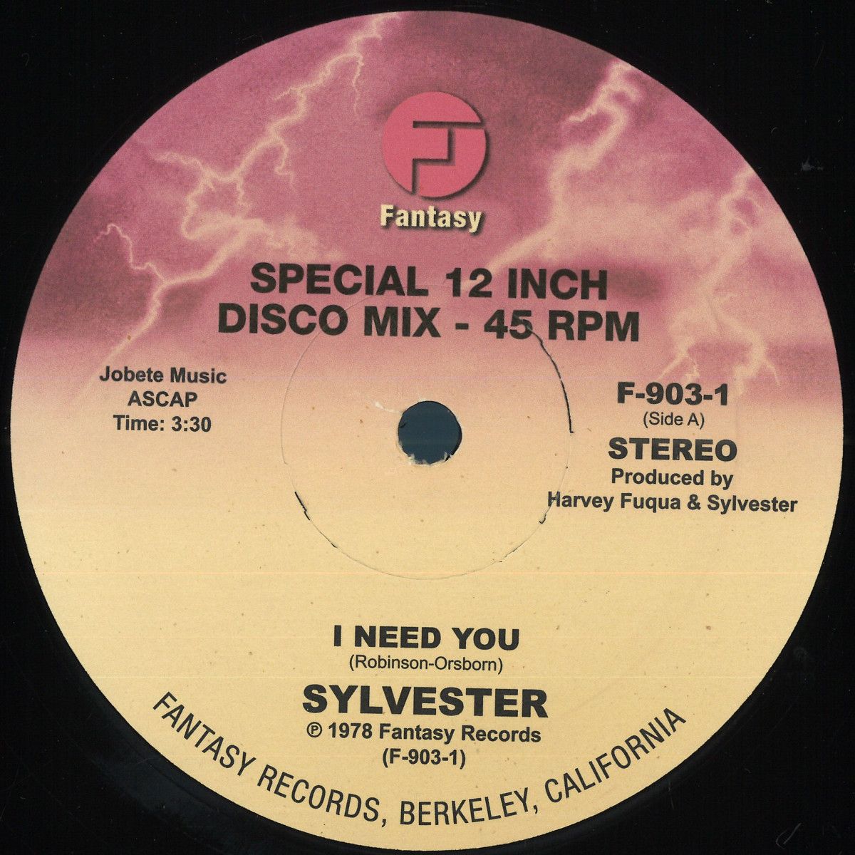 Sylvester - I Need You (Ron Hardy Edit) | FANTASY (F903) Sylvester - I Need You (Ron Hardy Edit) | FANTASY (F903)