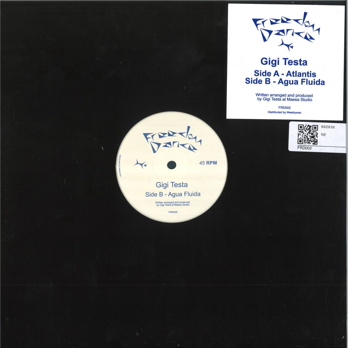 Gigi Testa - Atlantis / Agua Fluida | Freedom Dance (FRD002) Gigi Testa - Atlantis / Agua Fluida | Freedom Dance (FRD002)