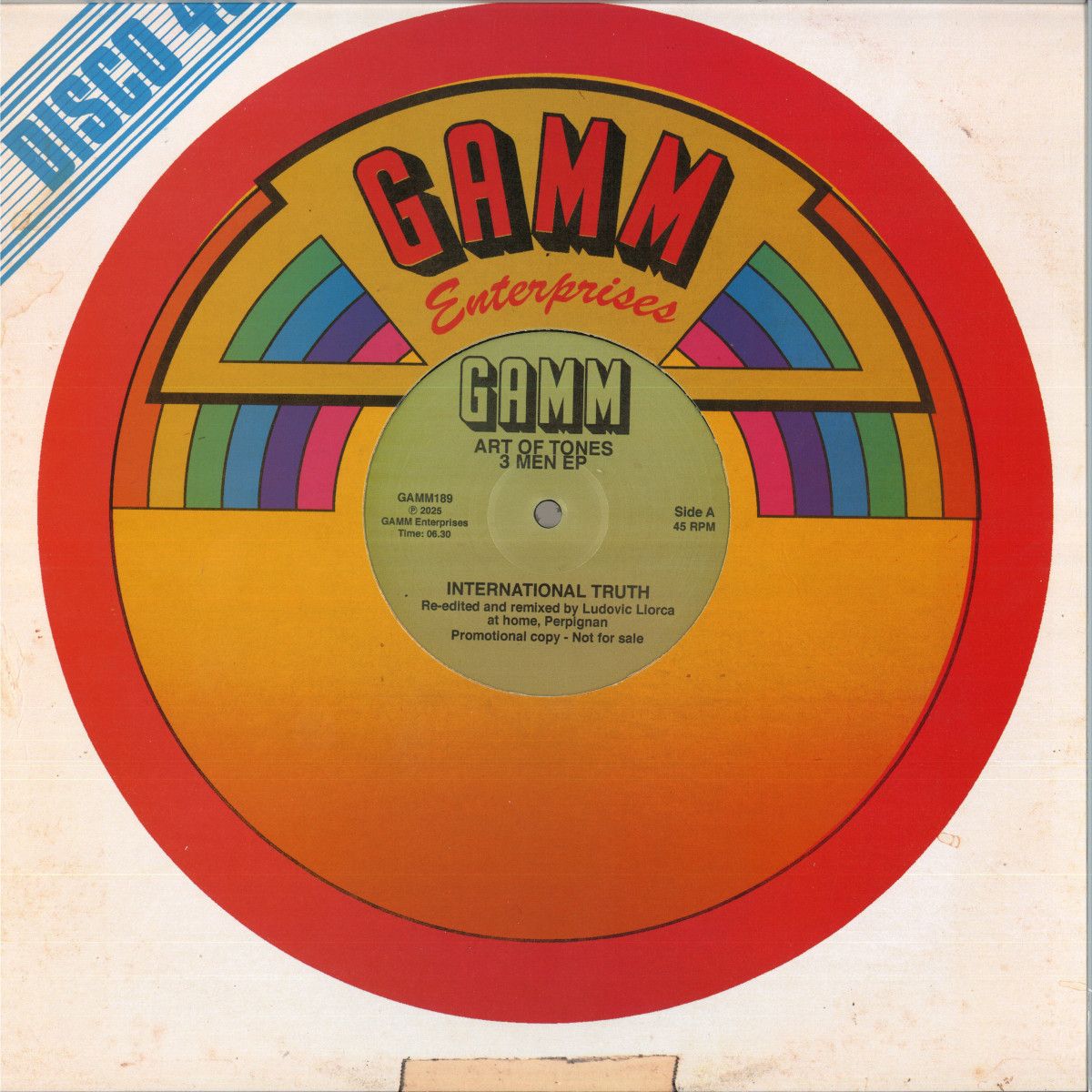 Art Of Tones - 3 MEN EP | GAMM Recordings (GAMM189)