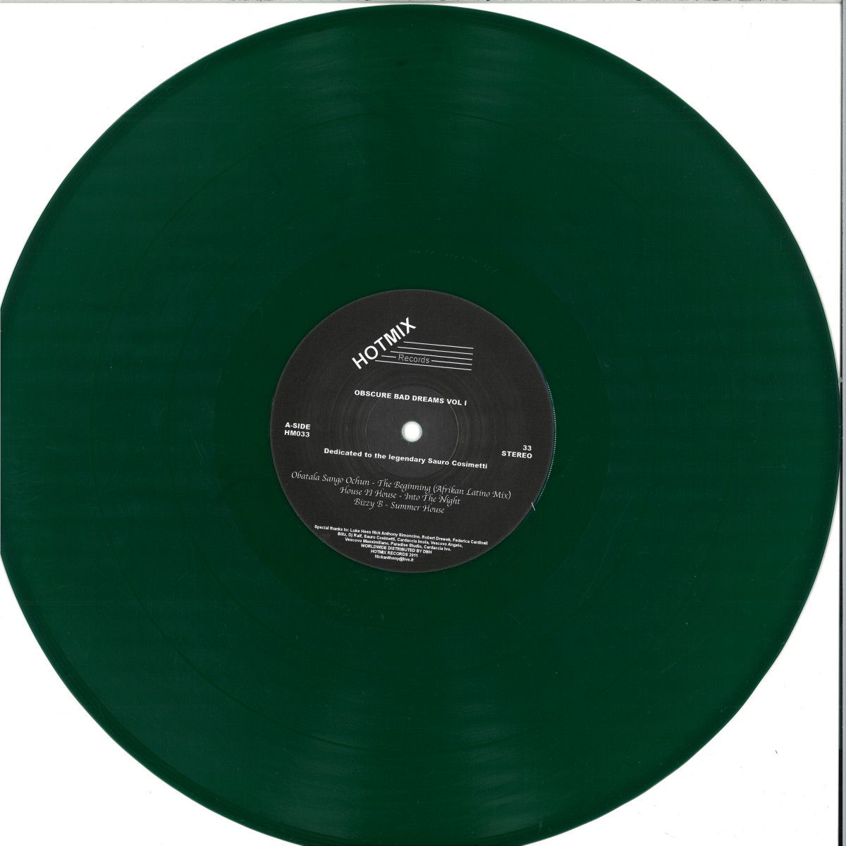 Various - Obscure Bad Dreams Vol. 1 - Dedicated To The Legendary Sauro Cosimetti | HOTMIX RECORDS (HM033)