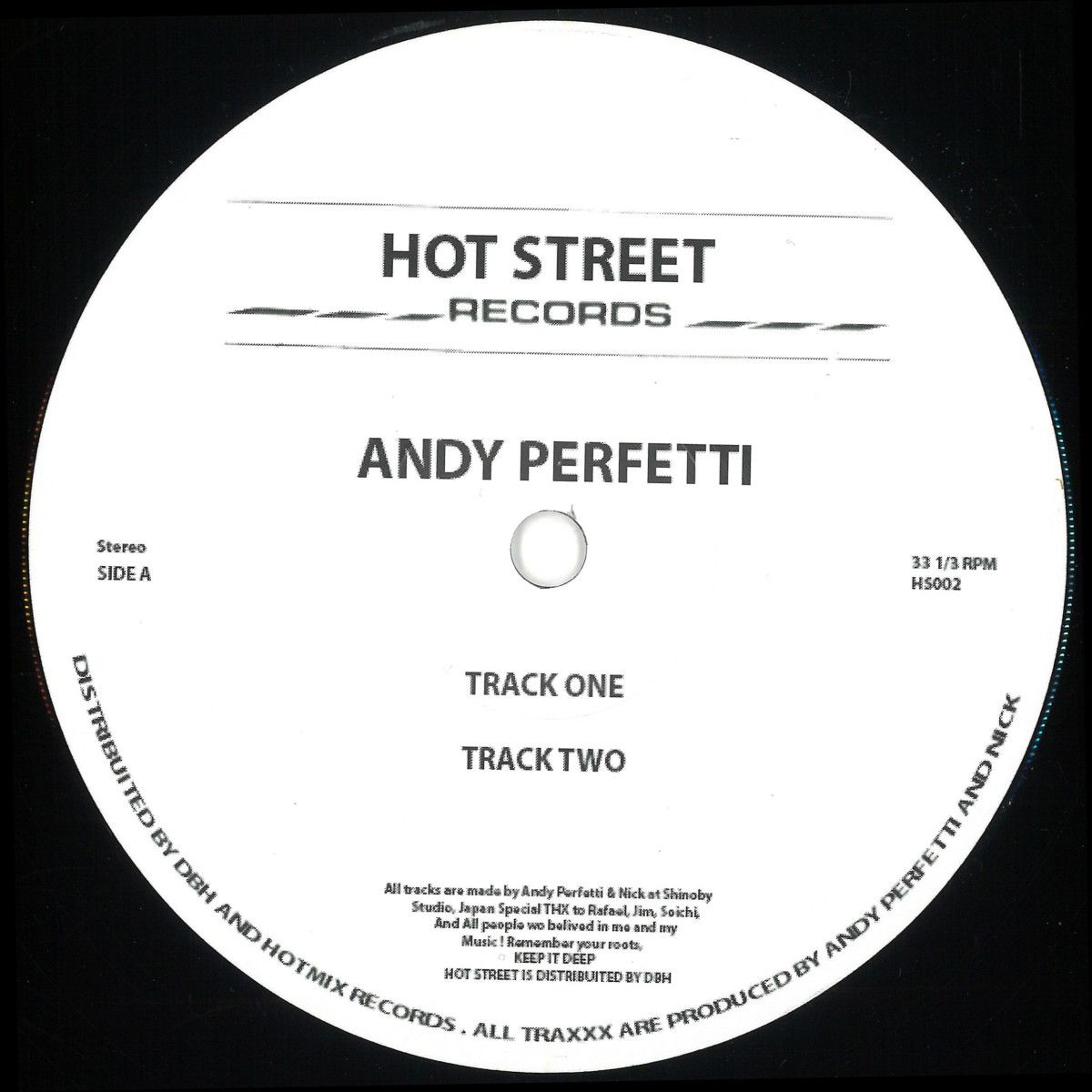 Andy Perfetti - Track EP | Hot Street Records (HS002) - main