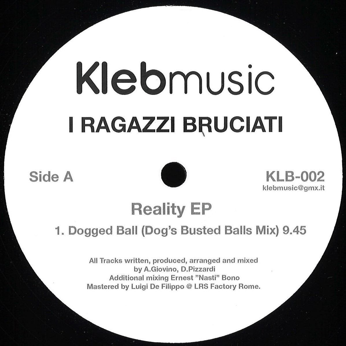 I Ragazzi Bruciati - Reality EP | KLEB MUSIC (KLB-002) - main I Ragazzi Bruciati - Reality EP | KLEB MUSIC (KLB-002) - main
