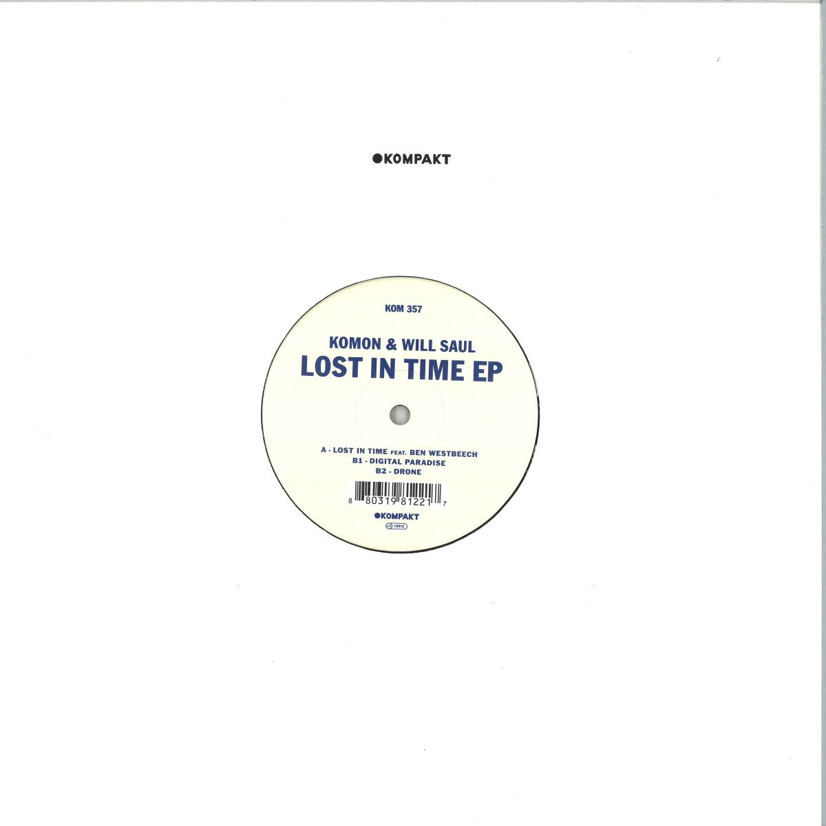 Komon & Will Saul - Lost In Time Ep | Kompakt (KOM357) - main Komon & Will Saul - Lost In Time Ep | Kompakt (KOM357) - main