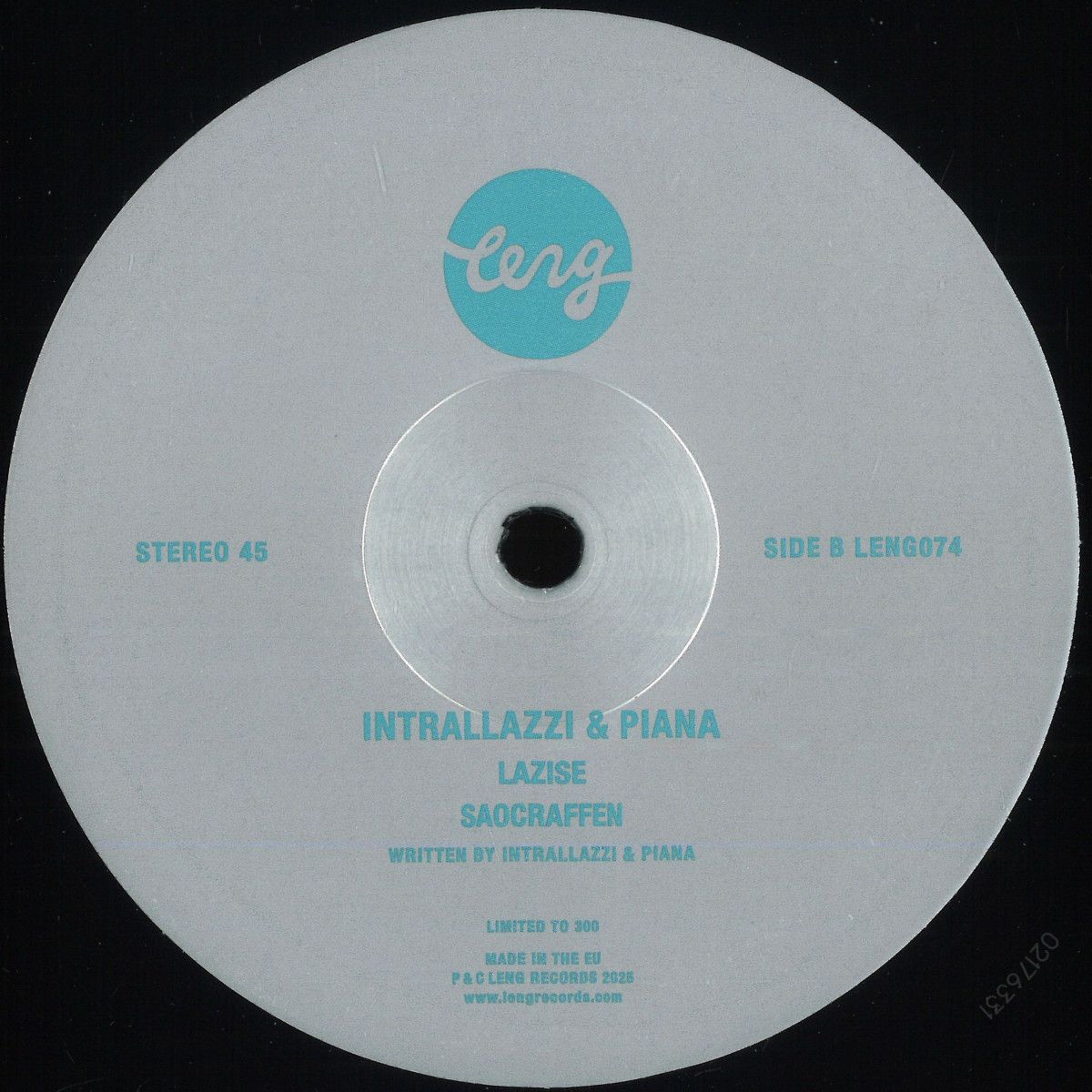 Intrallazzi  &  Piana - 99% Stories EP | LENG RECORDS (LENG074)